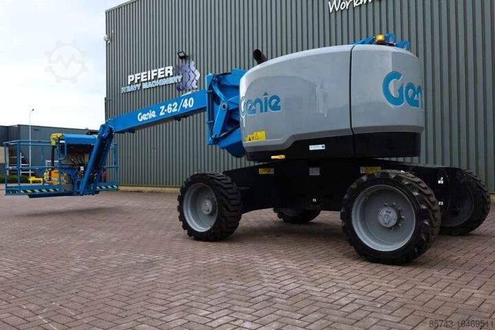 Articulated boom lift Genie Z-62/40 GUARANTEE, Diesel, 4x4 Drive, 21m Working