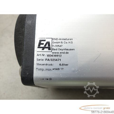 组成部分  END ED630852 pneumatischer Schwenkantrieb SN: FA/325471 --