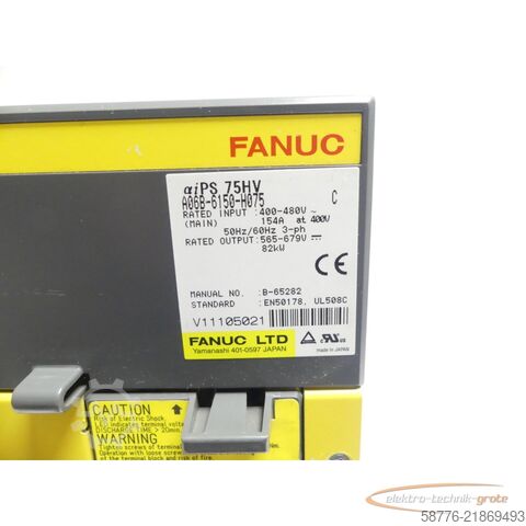 अवयव Fanuc A06B-6150-H075 Verstärker SN V11105021 generalüberholt + 12 Mon. Gewährl.