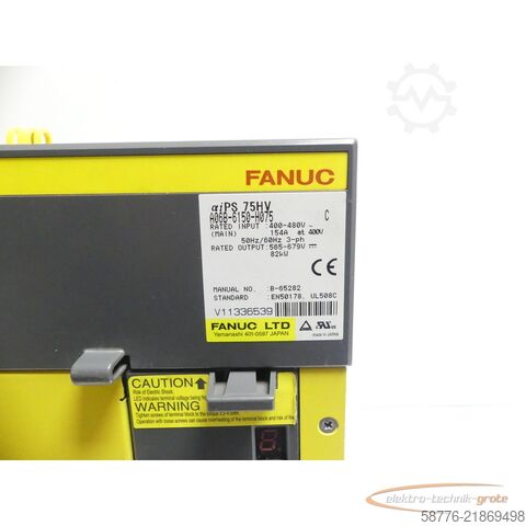 Komponent Fanuc A06B-6150-H075 Verstärker SN V11336539 generalüberholt + 12 Mon. Gewährl.
