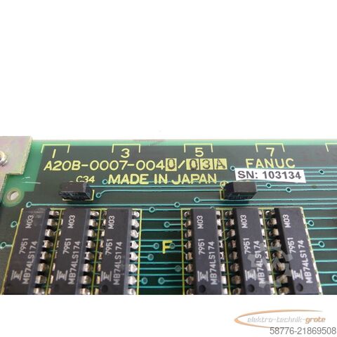 Komponenta Fanuc A20BA / A350-0007-T044- Karte SN: 1134