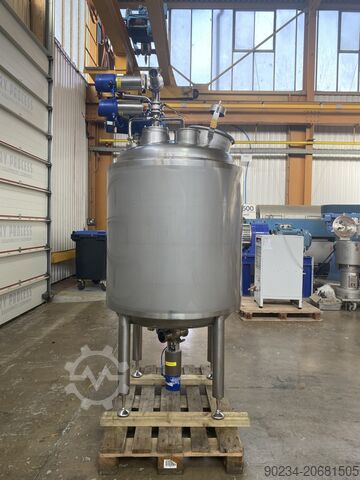 Tangki Pencampur Vertikal Stainless Steel Delstron 450 Liter tahun 2023, diameter 1200mm x sisi luru  450 Litre