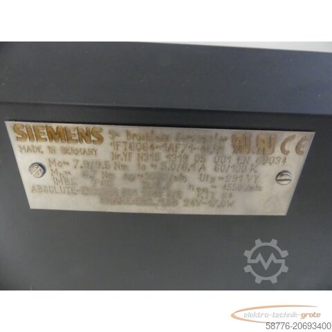 Siemens-motor Siemens 1FT6064-1AF71-4EH1 Motor SN: YF N315131905 - ! -