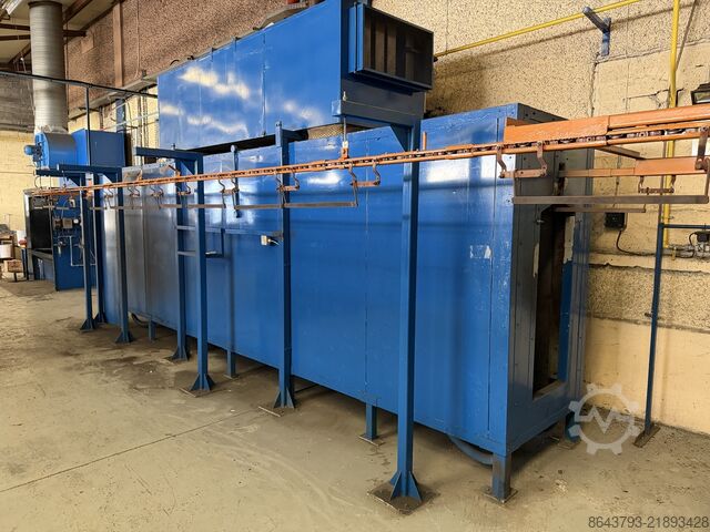 Industriële spuitcabines PSW Industrial Spray Booths Paint Line with Conveyor, Extraction & W
