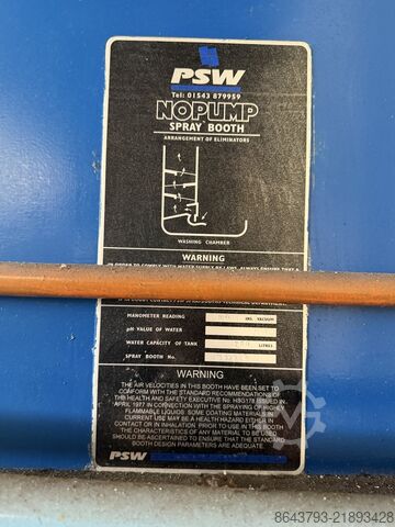 Industriële spuitcabines PSW Industrial Spray Booths Paint Line with Conveyor, Extraction & W