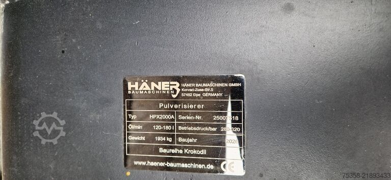 Vergruizer Häner HPX2000