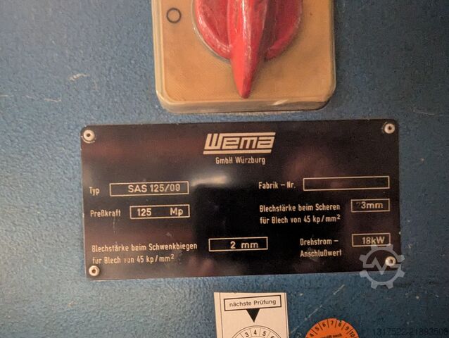 Pressbretti Wema GmbH Würzburg SAS 125/09
