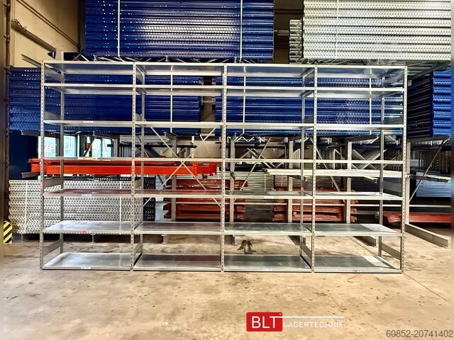 Cantilever rack 5,24 lfm Gebrauchtes STOW Fachbodenregal 300 cm hoch, 60 cm tief, 7 Lagerebenen