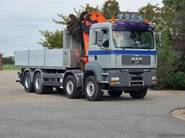  MAN TGA 41.430 8x4 KRAAN 44tm/LIER AFSTANDSBEDIENIN...