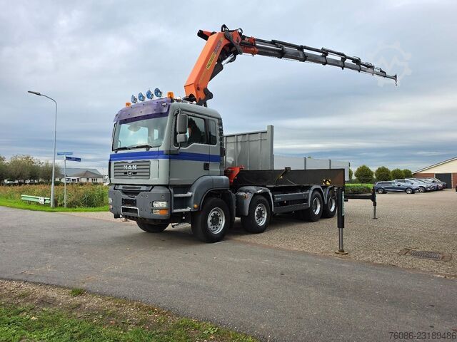  MAN TGA 41.430 8x4 KRAAN 44tm/LIER AFSTANDSBEDIENIN...
