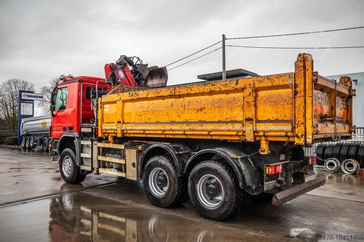 Sklápěč s jeřábem MERCEDES ACTROS 3344 AK - HMF1643 Z2