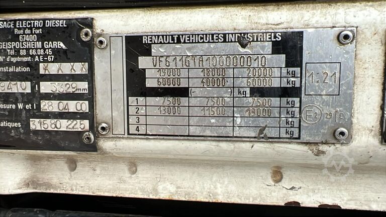 मानक SZM Renault Magnum 430 (POMPE MANUELLE / MANUAL PUMP / GRAN...