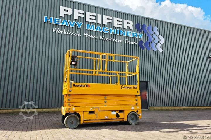 Elevador de tesoura Haulotte Compact 10N Electric, 10m Working Height, 230kg Ca