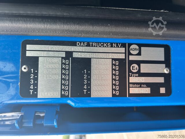 DAF XF 450 FT SC / 857 000 km / Tachygraphe V2 / 2 réservoirs / Climatisation de nuit / Châssis surb DAF XF 450 FT SC / 857 dkm / Tacho V2 / 2 Tanks / N...