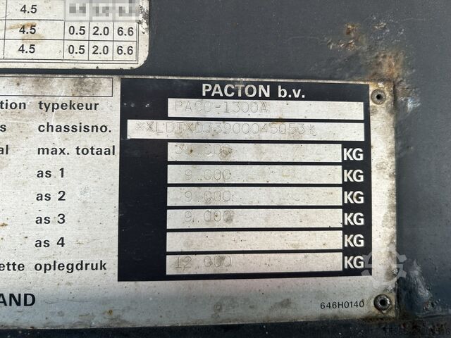 Pacton T3 001 / Baú -> Danos / Freios a disco / Plataforma de carga não funcional Pacton T3 001 / Box -> Damage / Schade / Disk Brakes /...