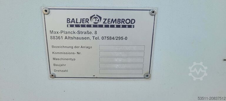 Mašine za stovarišta trupaca Baljer Zembrod WRP/SB