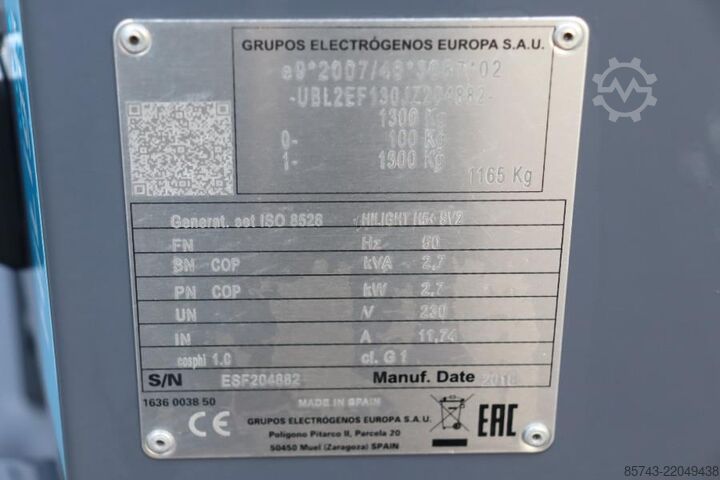 Torre de iluminação Atlas Copco HiLight H5+ SV2 Valid inspection, Max Boom Height