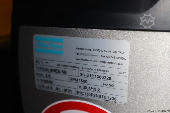 Torre de iluminação Atlas Copco Hilight B6+ KD Valid inspection, Max Boom Height 8