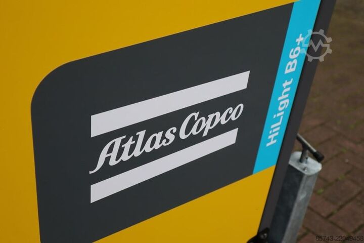 Torre de iluminação Atlas Copco Hilight B6+ KD Valid inspection, Max Boom Height 8