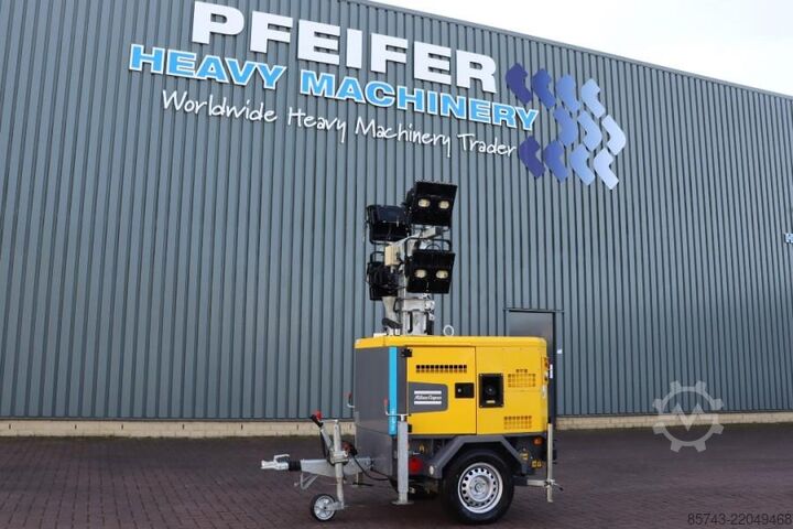 Torre de iluminação Atlas Copco HiLight H5+ SV2 Valid inspection, Max Boom Height