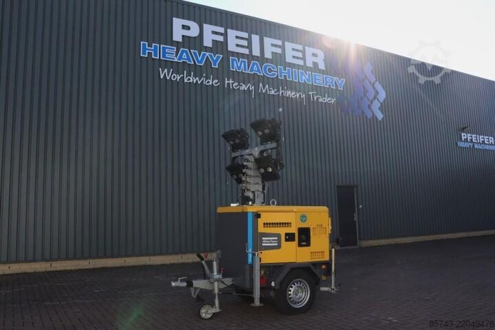 Torre de iluminação Atlas Copco HiLight H5+ SV2 Valid inspection, Max Boom Height