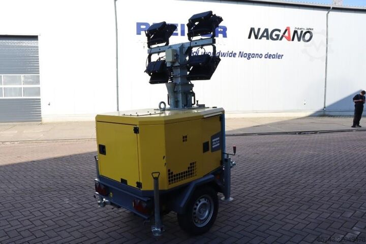 Torre de iluminação Atlas Copco HiLight H5+ SV2 Valid inspection, Max Boom Height