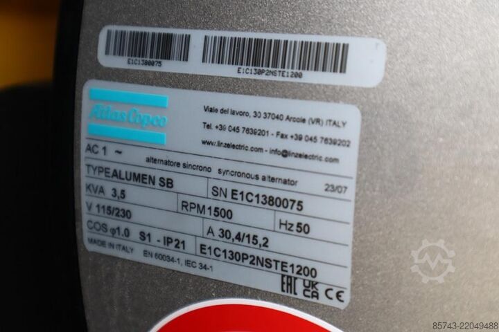 Valotorni Atlas Copco Hilight B6+ KD Valid inspection, Max Boom Height 8