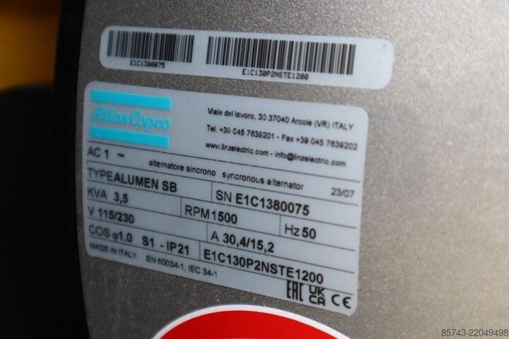 Valotorni Atlas Copco Hilight B6+ KD Valid inspection, Max Boom Height 8