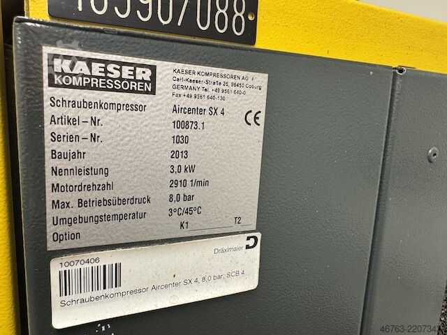 Compresor de tornillo Kaeser Aircenter SX 4