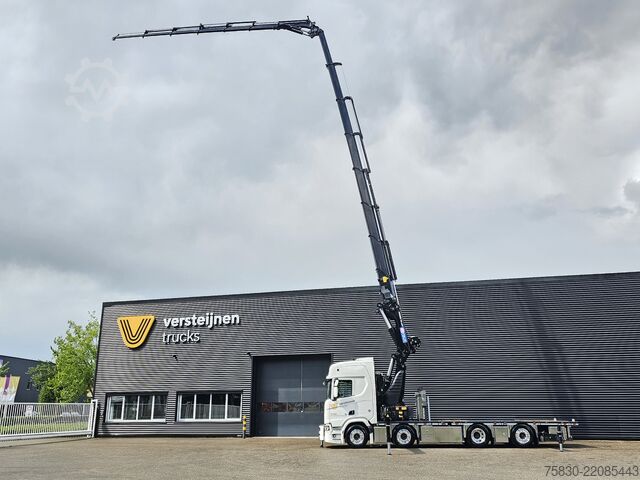 लोडिंग प्लेटफार्म Scania R590 - 8x2 WIDE SPREAD / HMF 95 tm - JIB - LIER...