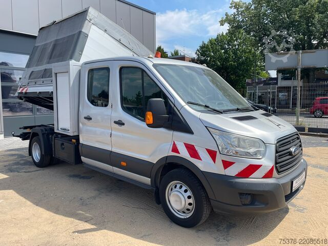 Dvigubos kabinos furgonas Ford Transit Kipper aus 1.Hand+Klima+AHK+EU5