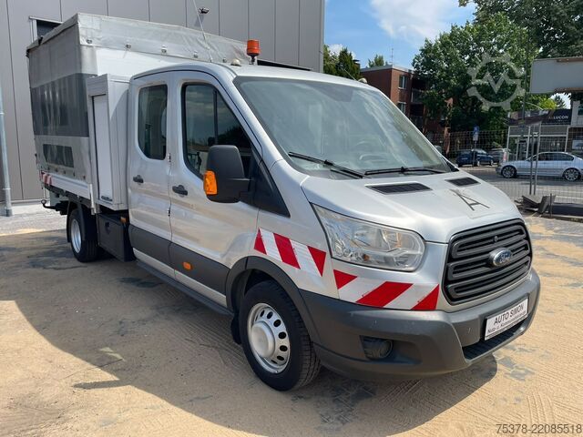 Dvigubos kabinos furgonas Ford Transit Kipper aus 1.Hand+Klima+AHK+EU5