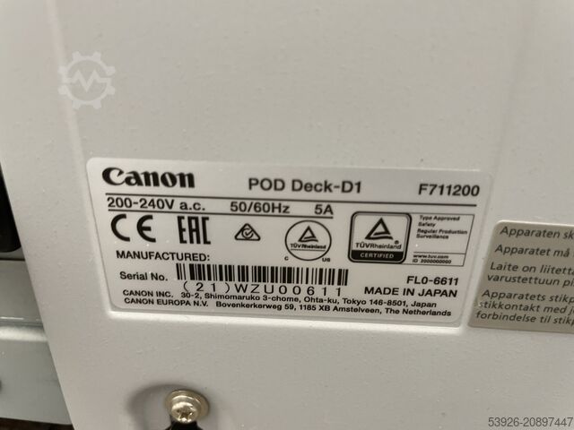 Digital trykmaskine Canon imagePRESS C8000VP incl. Fiery, Finisher, Paperdeck