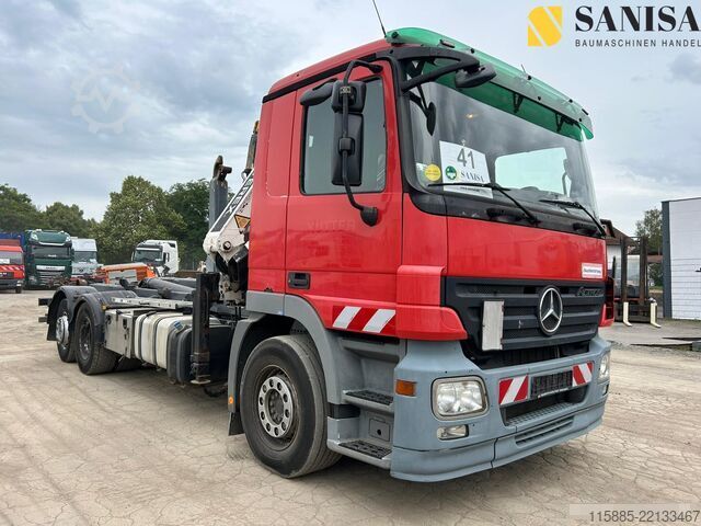 Kamion s kipom s pomičnim kontejnerom Mercedes-Benz Actros 2541L/MeilerRK20.65/Kran/Lenk-Lif