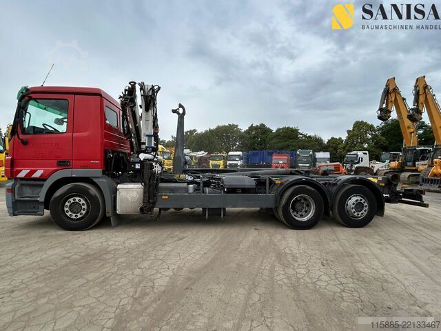 Kamion s kipom s pomičnim kontejnerom Mercedes-Benz Actros 2541L/MeilerRK20.65/Kran/Lenk-Lif