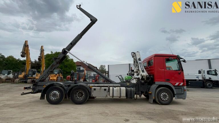 Kamion s kipom s pomičnim kontejnerom Mercedes-Benz Actros 2541L/MeilerRK20.65/Kran/Lenk-Lif