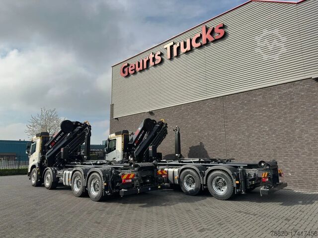 System med krogarm Volvo FMX 500 8X4 HIAB HAAKARM + HIAB 548 E-8 KRAAN/K...