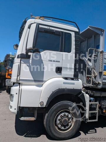 Trīspusējs kravas pašizgāzējs MAN TGS 33.500 / Manual /Meiller BORDMATIK/WENIG KM