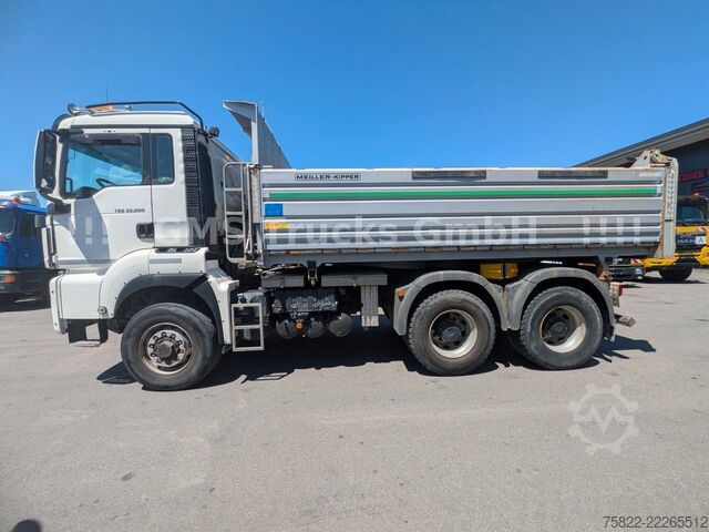 Trīspusējs kravas pašizgāzējs MAN TGS 33.500 / Manual /Meiller BORDMATIK/WENIG KM
