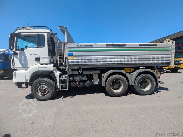 Pašizgāzējs kravas automašīna MAN TGS 33.500 / 6X6 / Manual / Meiller BORDMATIK