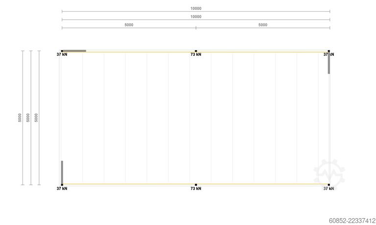 Plateforme de stockage 5x10m Lagerbühne , Belastung : 500kg/qm Unterkante: 2,5m , ca. 50qm Systembühne