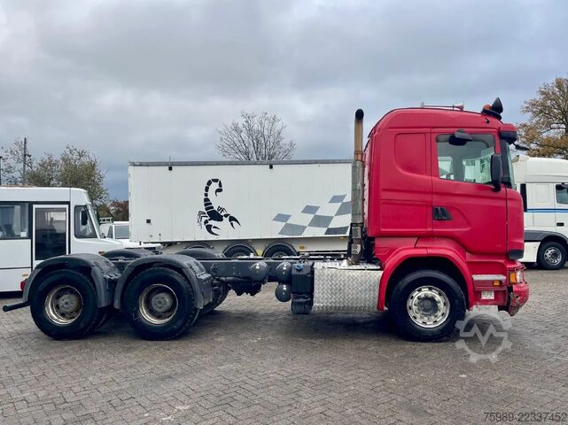 Podwozie z kabiną Scania R580 V8 6x4, RETARDER, 614915 km FULL SPRING!  ...