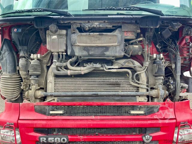 Podwozie z kabiną Scania R580 V8 6x4, RETARDER, 614915 km FULL SPRING!  ...