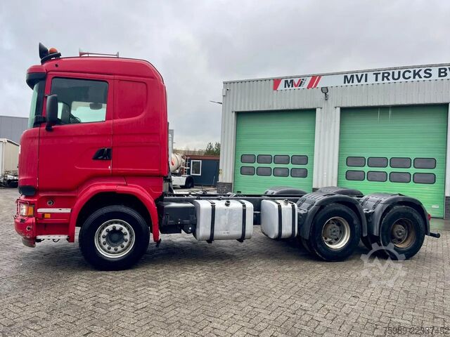 Podwozie z kabiną Scania R580 V8 6x4, RETARDER, 614915 km FULL SPRING!  ...
