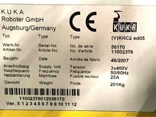 Industrieroboter KUKA KR 240 L180-2 2000 Seriennr. 913766