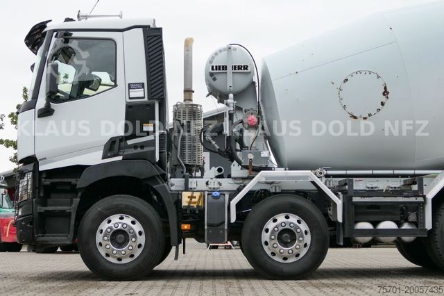 Kamion mikser za beton RENAULT C 460 8x4 Betonmischer 9m³ Liebherr Euro 6