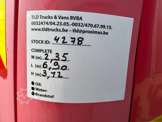 Fire engine Mercedes-Benz ATEGO 1325 **FIRETRUCK-2000LTR TANK