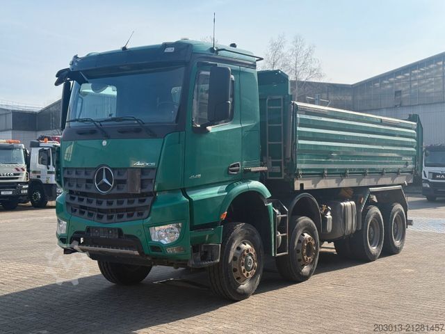 Three-sided tipper truck MERCEDES-BENZ Arocs 4145 8X6 Kipper Schwarzmüller