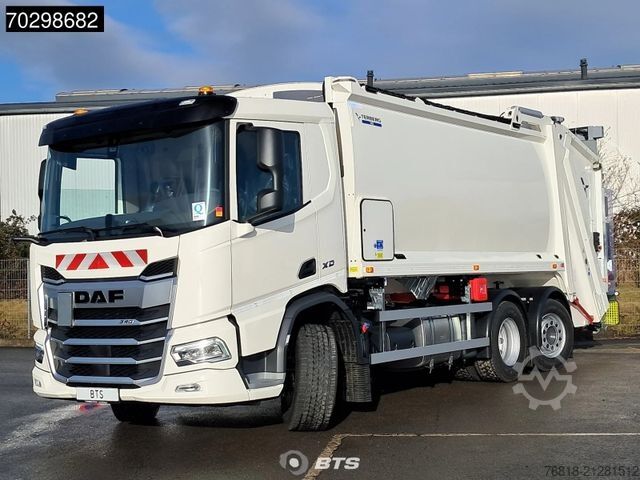Garbage truck DAF XD 340 6X2 FAN Day Cab - Olympus Hecklader 21W -