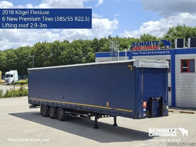 Rơ moóc bán mở với bạt phủ Kögel Curtainsider Mega